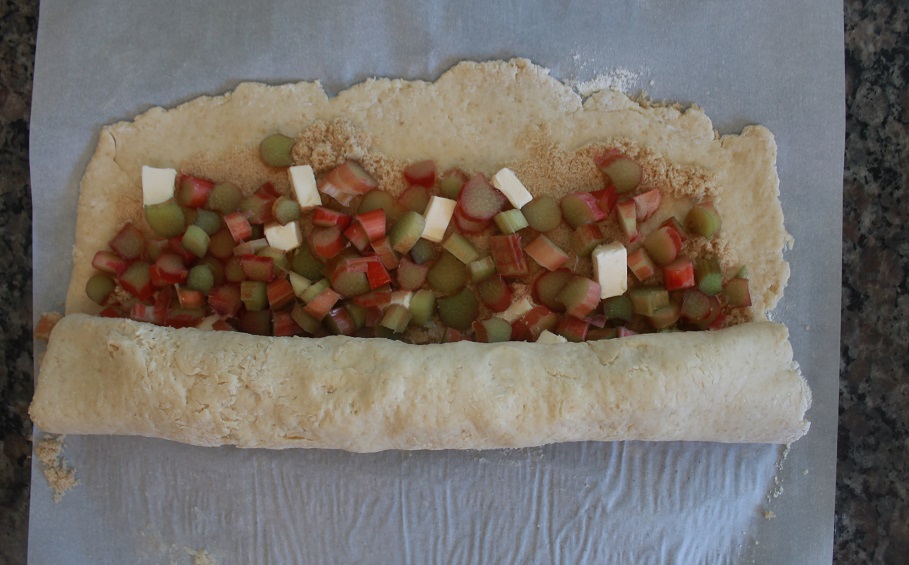 Rhubarb Roly Poly - The Lazy Vegan Baker